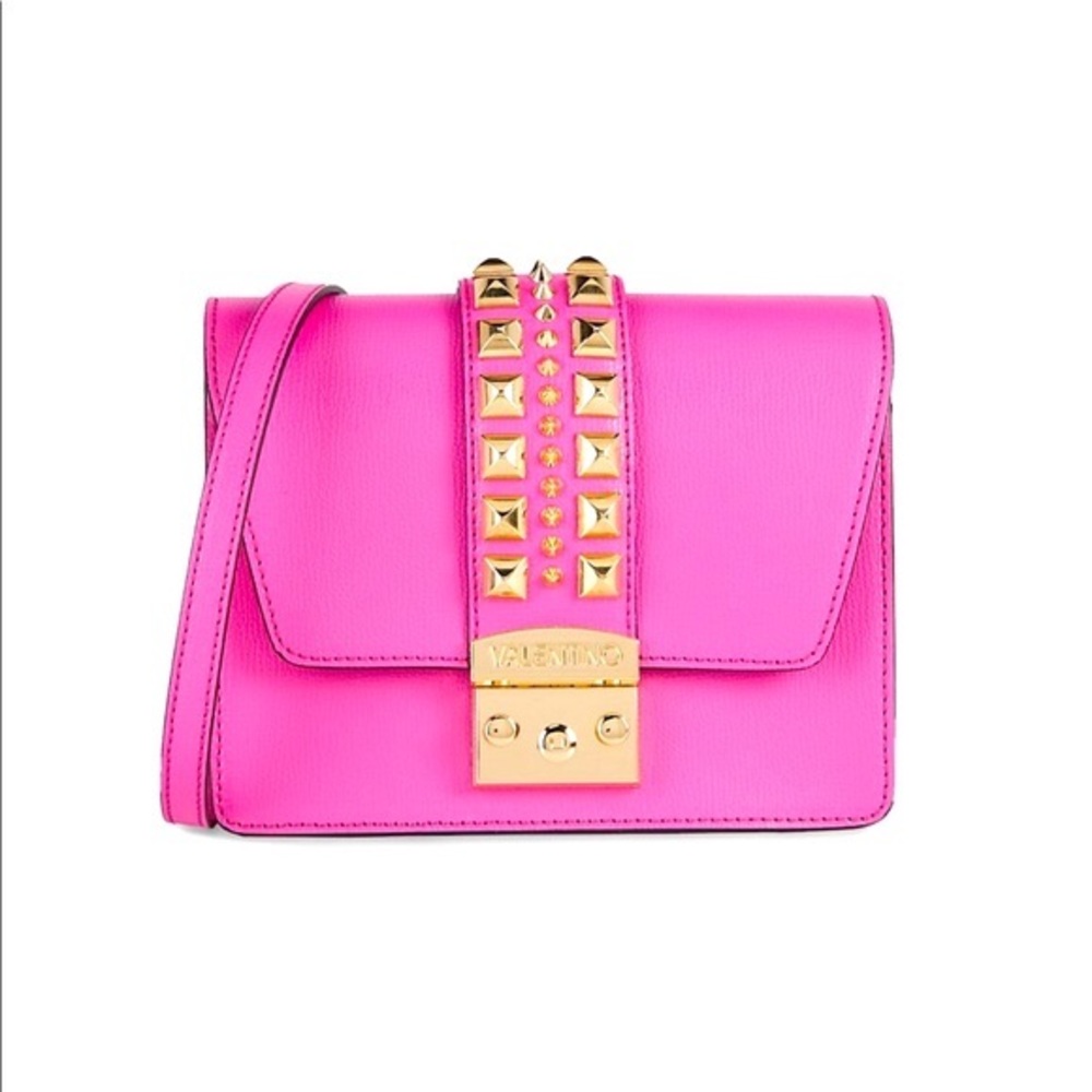 Authentic 💖 Valentino by Mario Valentino Benedicte Rockstud Leather Crossbody